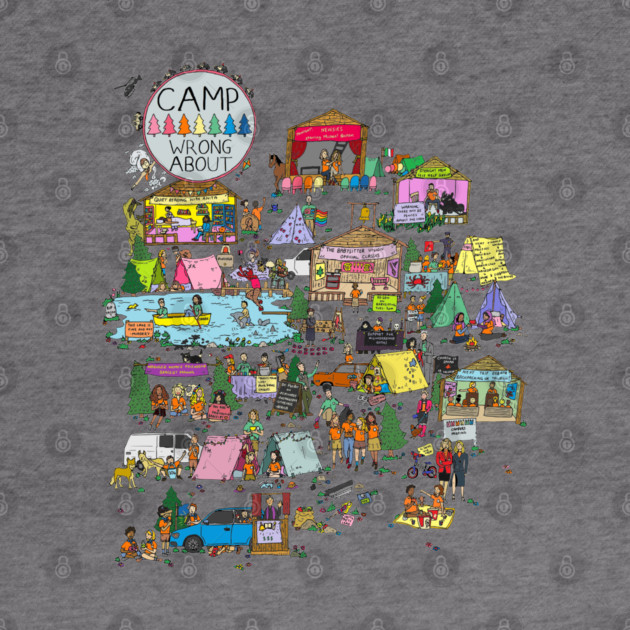 Camp Wrong About by JennyGreneIllustration