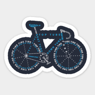 BIKE ANATOMY Sticker