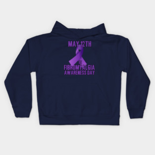 Fibromyalgia Awareness Day Is May 12th Kids Hoodie