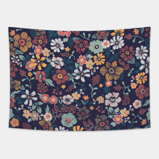 Mask liberty green pink Tapestry