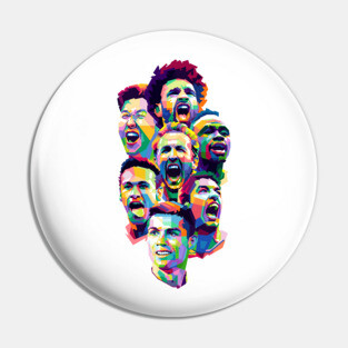 THE STARS OF FOOTBALL Pin