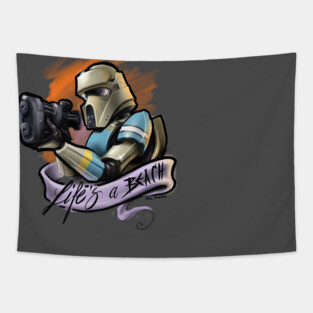 beach trooper - life's a beach Tapestry