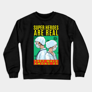Covid 19 Heroes Crewneck Sweatshirt