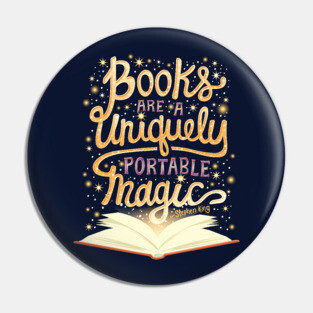 Books are magic Pin