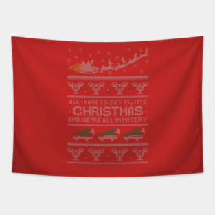 Christmas Vacation Misery Tapestry