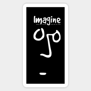 Imagine Peace Activist Sticker