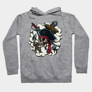 Smoking Pirate Hoodie