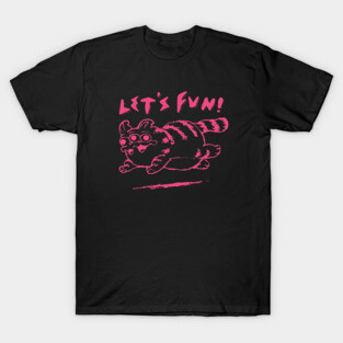 Let's Fun! pink T-Shirt