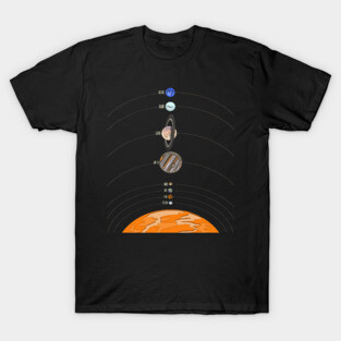 minimalistic solar system T-Shirt