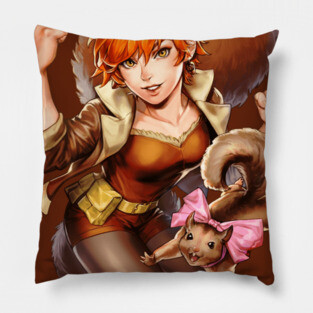 Squirrel Girl (MARVEL Battle Lines) - Without Title Card Pillow