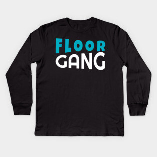 Floor Gang Funny Meme PewDiePie FanClub Kids Long Sleeve T-Shirt