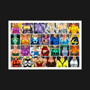 ABC's of Superheroines T-Shirt