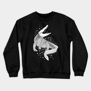 White Crocodile Crewneck Sweatshirt