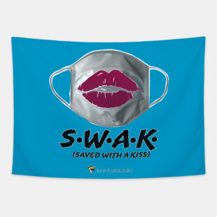 Saved with a Kiss Tapestry