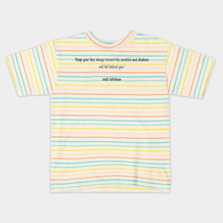 Popular quotes from popular people - Walt Whitman Kids T-Shirt