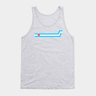 Optimus Prime Trailer Stripes Tank Top