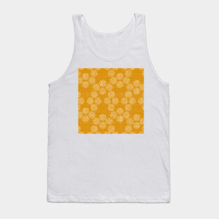 Rustic Dots in Mustard Tank Top
