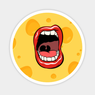 Cheesy Smile Scream Magnet