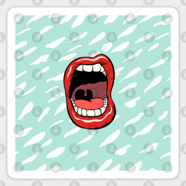 Scream Smile Sticker by Camp Happy Hour