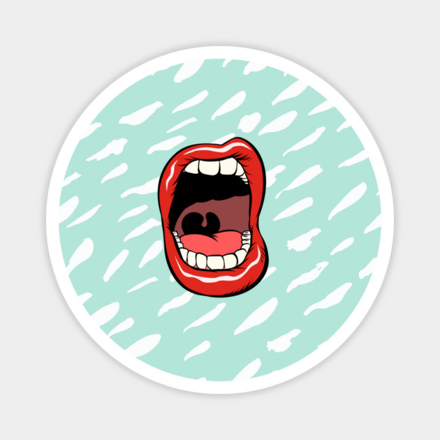 Scream Smile Magnet by Camp Happy Hour