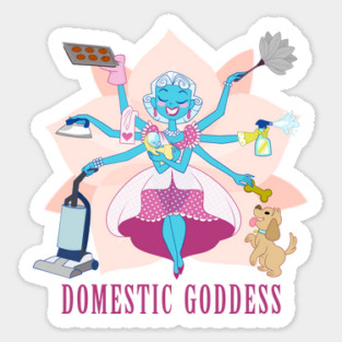 Domestic Goddess Sticker
