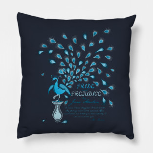 Paisley Peacock Pride and Prejudice: Classic Pillow