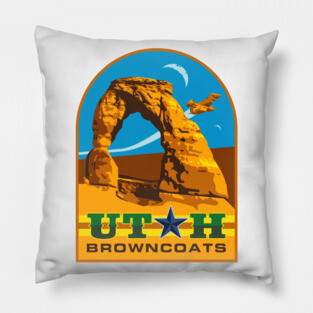 Utah Browncoat Arches Pillow