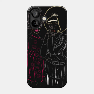 Trixie and katya Line art Phone Case