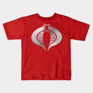 Crimson Guard Silver Cobra Logo Kids T-Shirt