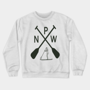 pnw paddle board Crewneck Sweatshirt