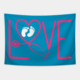 Neonatal Intensive Care Unit Nurse Design Tapestry