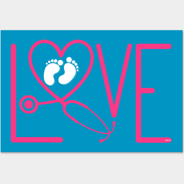 Neonatal Intensive Care Unit Nurse Design Wall Art by creative