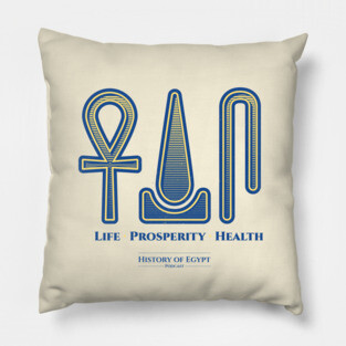 Ancient Egypt Ankh Life Prosperity Health Pillow