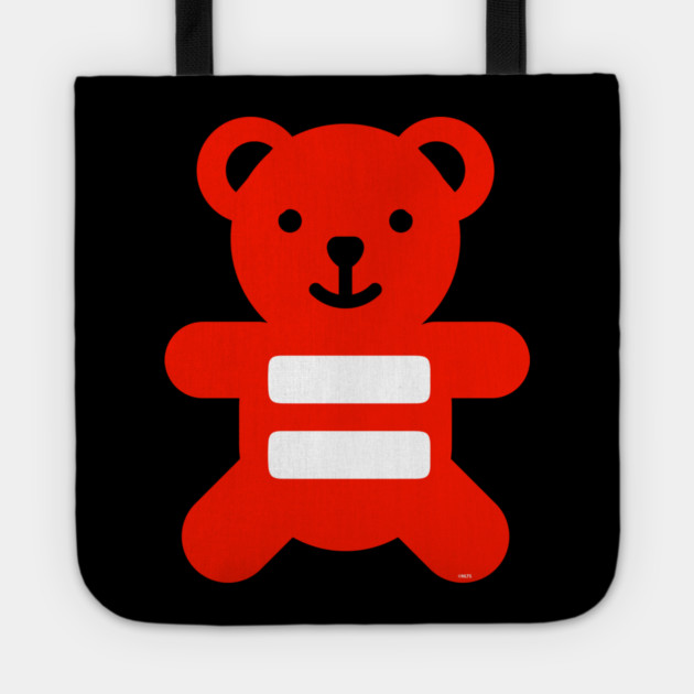 Equality Flag Bear lgbt pride Tote by creative