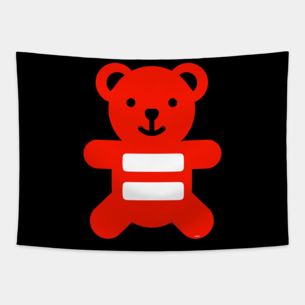 Equality Flag Bear lgbt pride Tapestry by creative