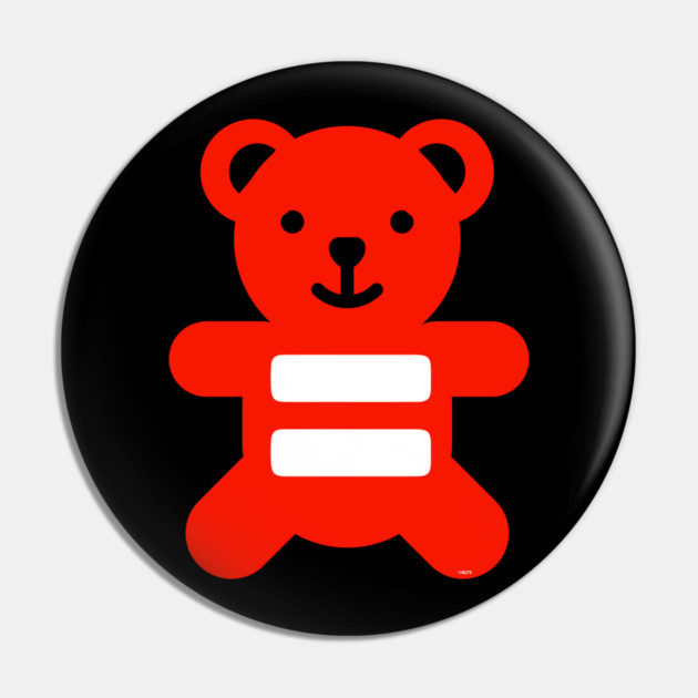 Equality Flag Bear lgbt pride Pin by creative