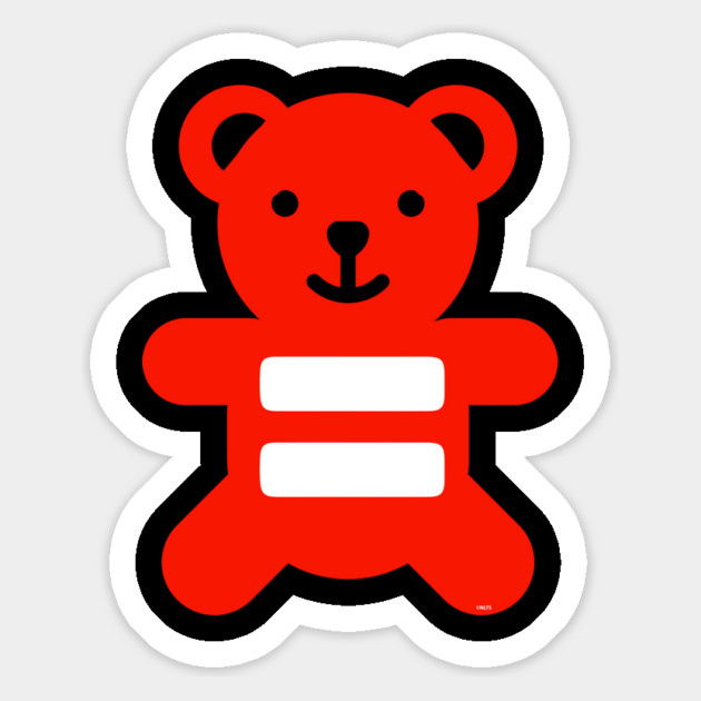 Equality Flag Bear lgbt pride Magnet by creative