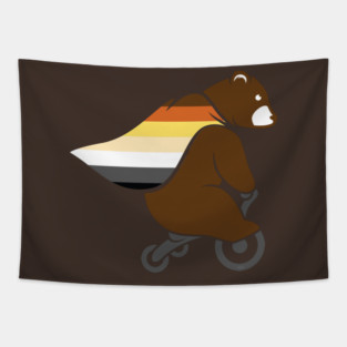 Bear Brotherhood Flag Hero Bear Gay Pride Tapestry