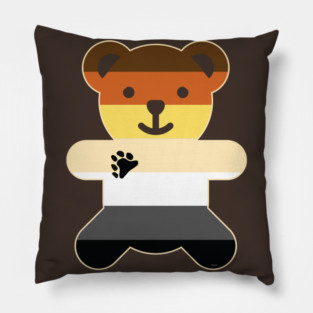 Bear Brotherhood Flag Teddy Bear Gay Pillow