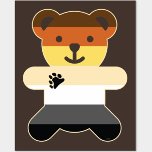 Bear Brotherhood Flag Teddy Bear Gay Posters and Art