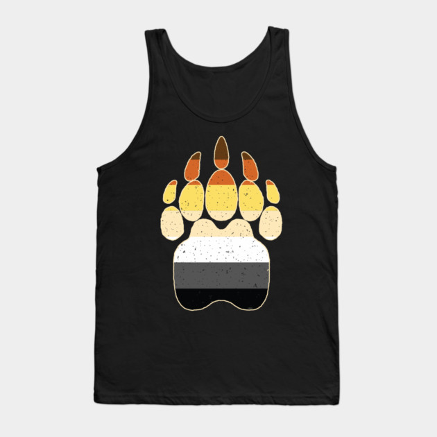Bear Brotherhood Flag Paw Gay Pride Tank Top by creative