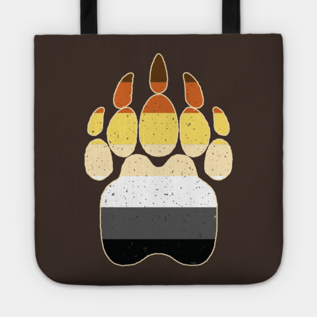 Bear Brotherhood Flag Paw Gay Pride Tote by creative