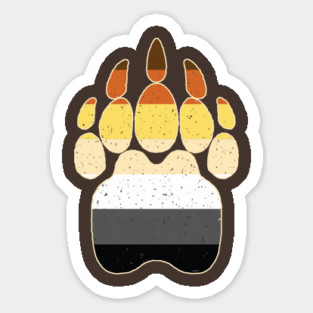 Bear Brotherhood Flag Paw Gay Pride Magnet