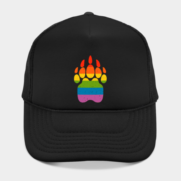 Bear Rainbow Flag Paw Gay Pride by creative