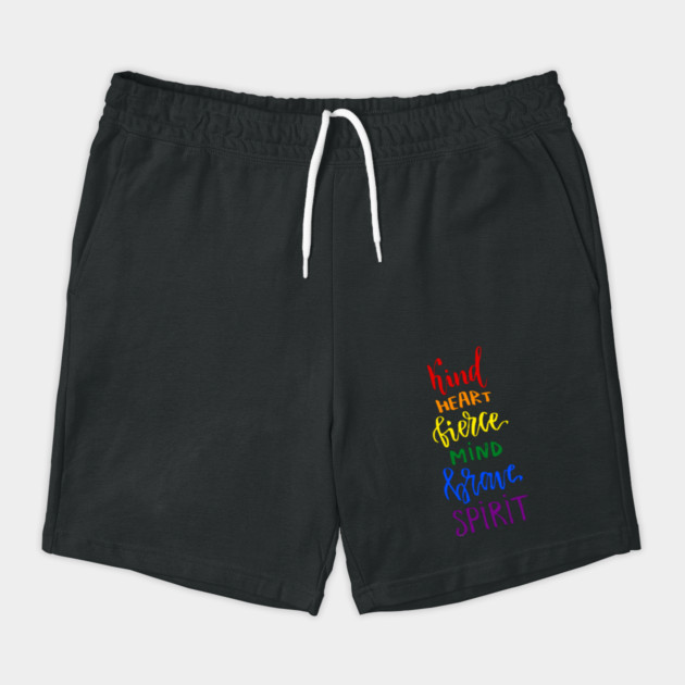 Kind Heart Fierce Mind Brave Spirit Rainbow Gay Pride by creative