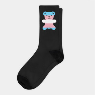 Trans Flag Bear Transgender Pride Socks