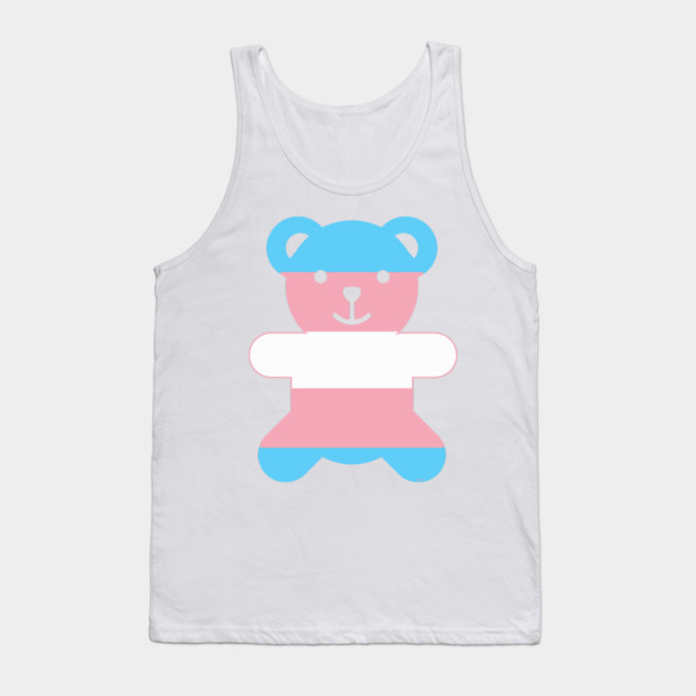 Trans Flag Bear Transgender Pride Tank Top by creative