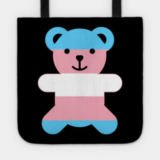 Trans Flag Bear Transgender Pride Tote