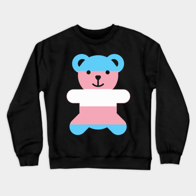 Trans Flag Bear Transgender Pride Crewneck Sweatshirt by creative