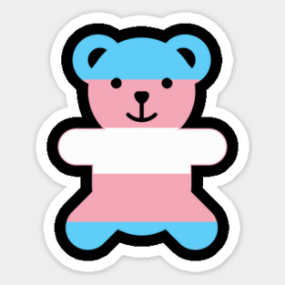 Trans Flag Bear Transgender Pride Magnet